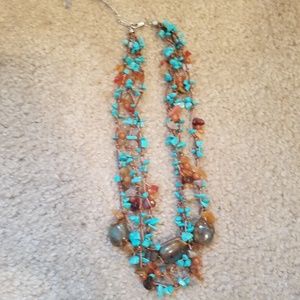 Teal necklace